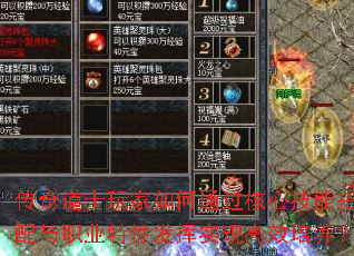传奇道士玩家如何通过核心技能搭配与职业特性发挥实现高效培养? 传奇道士玩家如何通过核心技能搭配与职业特性发挥实现高效培养?