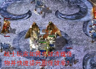 战士玩家如何高效清理怪物并快速提升刷怪效率? 战士玩家如何高效清理怪物并快速提升刷怪效率?