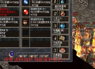 传奇法师如何有效保护自己? 传奇法师如何有效保护自己?