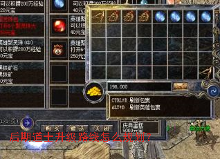 后期道士升级路线怎么规划? 后期道士升级路线怎么规划?