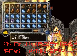 如何在新开靓装热血传奇中实现高爆率打金?一路红爆到底有哪些技巧? 如何在新开靓装热血传奇中实现高爆率打金?一路红爆到底有哪些技巧?