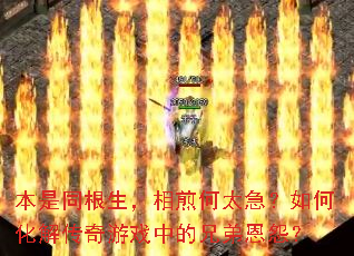 本是同根生,相煎何太急?如何化解传奇游戏中的兄弟恩怨? 本是同根生,相煎何太急?如何化解传奇游戏中的兄弟恩怨?
